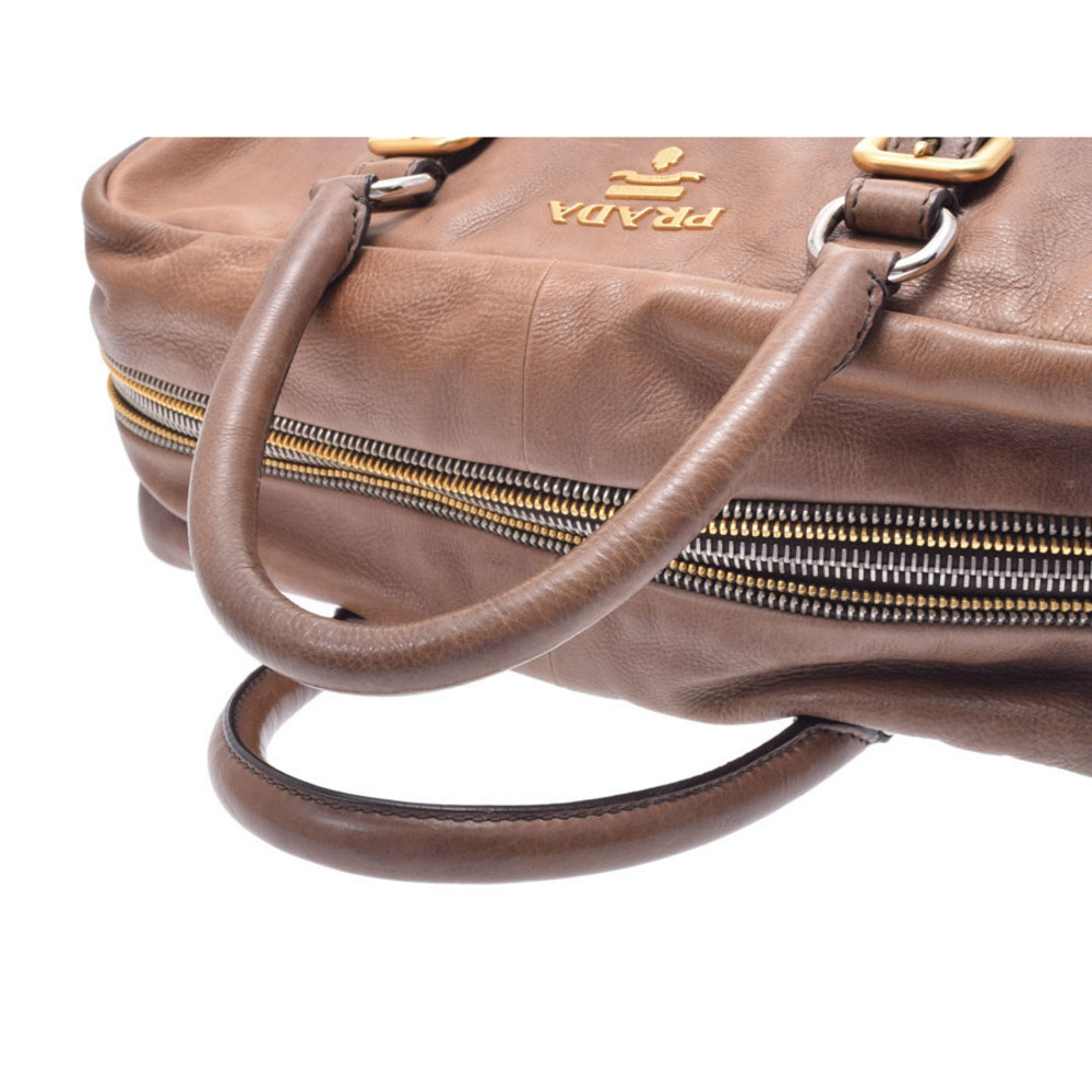 Prada Handbag Strap Brown Leather - image 3